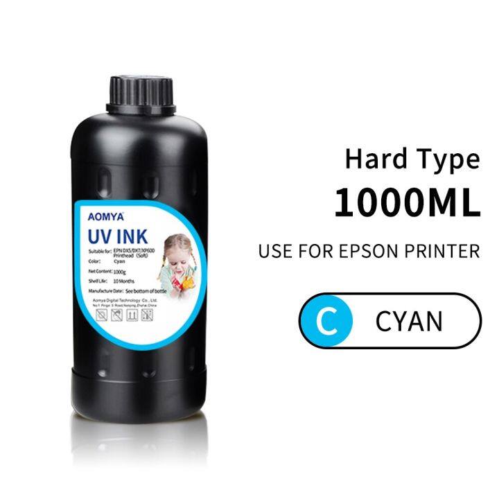 TX-800 XP600หมึกสำหรับ Epson ป้องกันแสง UV 1000มล. 1390 1400 L800 L1800 R290 R330 DX5 DX7เครื่องปริ้นท์พื้นเรียบ UV