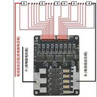 Balance BMS 16S 17S 50A 18650ป้องกัน3.7V 4.2V 18650 Li-Ion LiFePo4 16S 17S BMS 48V 60V ไฟฟ้ายานพาหนะ