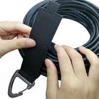 High Density Cable Ties Anti Winding Cable Winding Woven Tape Hose Wire Storage Mountain Climbing Buckle Nylon  Strap Cable Management