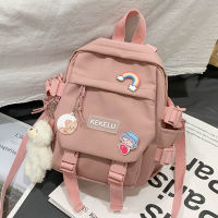 Small womens backpack Fashionable multifunctional casual shoulder bag Cute girly backpack Schoolgirl mini schoolbag Mochila