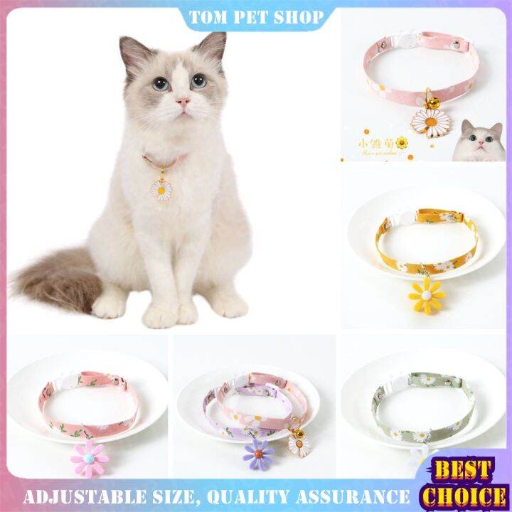 Cat Collar with Bell Necklace Dog Collar Pendant Handmade Pet Collar