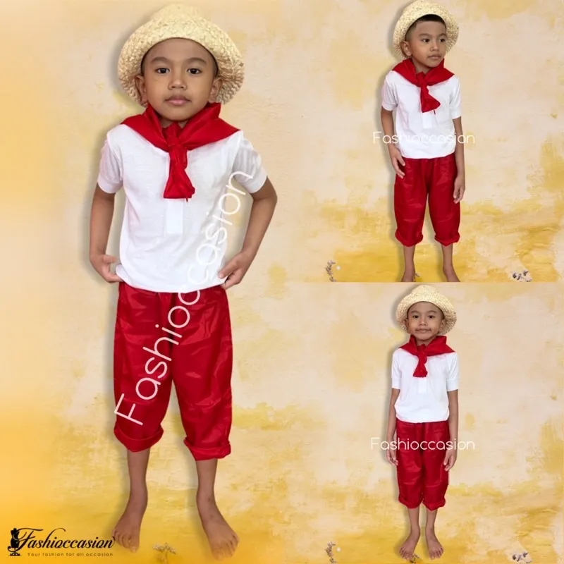 Katipunero/Magsasaka Set With Free Hat For Buwan Ng Wika Costume For Kids  And Adult | Lazada Ph