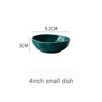 Green Ceramic Plates for Food Dinner Plate Porcelain Dinnerware Set Dishes Salad Noodles Soup Bowl for Kitchen Restaurant