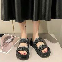 Sunshinere ✨（ส่งจากไทย）✨รองเท้าแตะ รองเท้าผู้หญิง วัสดุยาง EVA แท้ คุณภาพดี พื้นหนา เบาใส่สบายเท้า