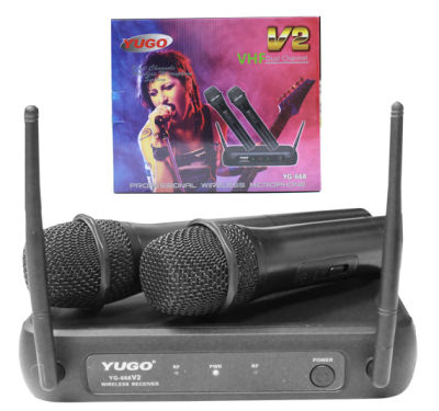 YUGO ไมค์โครโฟนไร้สาย ไมค์ลอบคู่ Wireless Microphone รุ่น YG-668 V2  PT SHOP