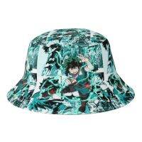 {You have a hat}ฮาราจูกุหมวกทรงถังอนิเมะมังงะ Midoriya หมวกชาวประมงพระเอกของฉันอนิเมะปานามาหมวกแก๊ป Streetwear ในฤดูใบไม้ร่วงสำหรับบ๊อบ