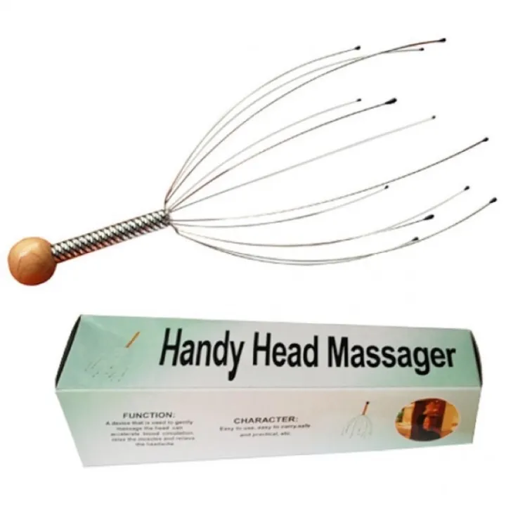 Head Scalp Massager Massage Octopus Stress Release Hand Held Scalp Head