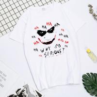 Joker Joaquin Phoenix Why So Serious T-shirt for Men Short Sleeve Men Tops T Shirt for Male Printed White T Shirt Women Tees