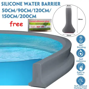 1-3M Bathroom Water Stopper Silicone Retaining Strip Water Shower Dam Flood  Barrier Dry And Wet Separation Blocker