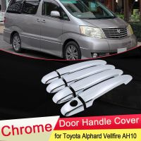 ☑❁♈ for Toyota Alphard Vellfire AH10 2002 2008 Chrome Door Handle Cover Trim Car Cap Stickers Accessories 2003 2004 2005 2006 2007