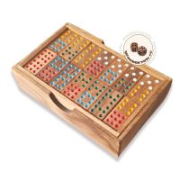 Woodentoys4u Domino โดมิโน่ 9 จุด Size S