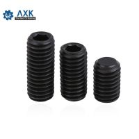 M1.6 M2 M2.5 M3 M4 M5 M6 DIN916 Black Carbon Steel Metric Thread Grub Screws Inner Hexagon Socket Set Screw Kimi 12.9 machine Fasteners