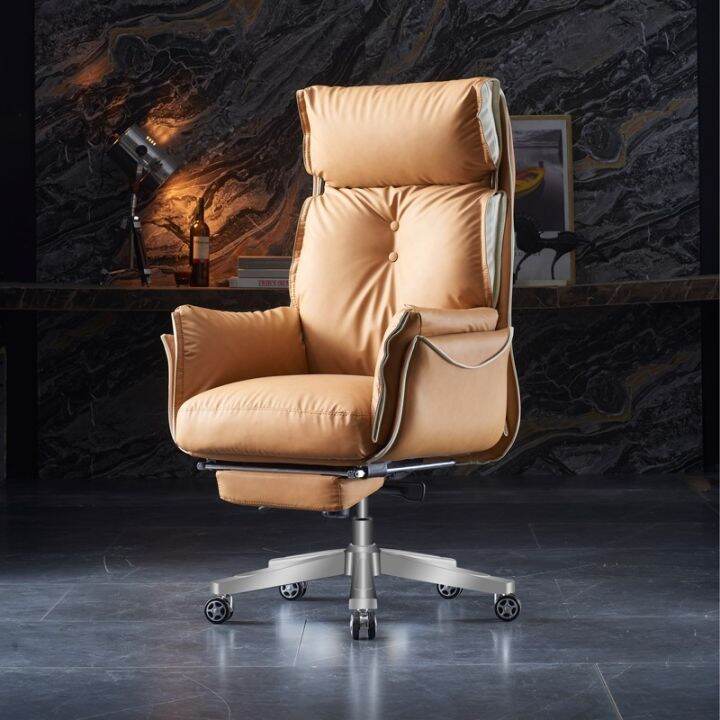 in-stock-kooxjeans-leather-office-chair-ky06-เก้าอี้ทำงานหนังเก้าอี้ทำงานผู้บริหารเก้าอี้ทำงานคอมพิวเตอร์-leather-swivel-chair-ergonomic-desk-chair-for-home-office