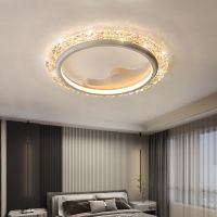 [COD] Bedroom new light luxury modern crystal round home led ceiling creative study master bedroom