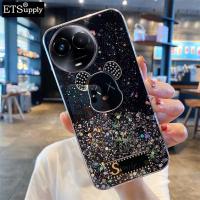 เคส Realme เคสโทรศัพท์ซิลิโคนนิ่มรูปดาวพระจันทร์ส่องแสงได้5กรัม Realme ฝาหลังรูปการ์ตูนหมีเรืองแสงได้11 11X