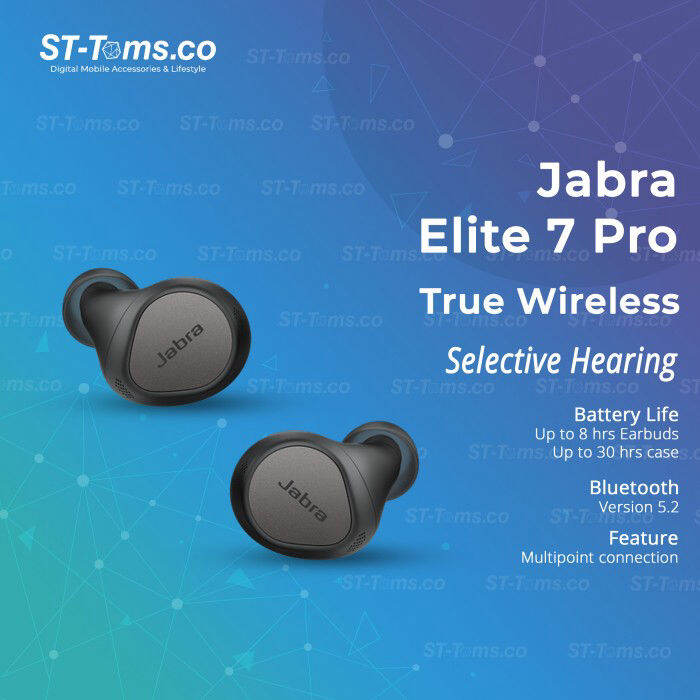 Jabra Elite 7 Pro True Wireless Earbuds, Warna Titanium Black | Lazada ...