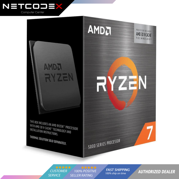 AMD Ryzen™ 7 5800X3D 8-core, 16-Thread Desktop Boxed Processor with AMD ...