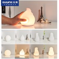 ✓ ✨Ready Stock✨Led Pat Light Quby Light Cute Cartoon Baby Silicone Night Light Bedroom Bedside Led Eye Protection Sleep Decompression Table Lamp Energy Saving 3 Brightness Birthday Gift Christmas Gift Hadiah Hari Guru lampu tidur raya ramadan raya decorat