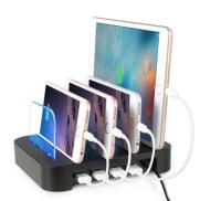 อุปกรณ์ฮับ USB พอร์ตอเนกประสงค์4ชิ้น Mengecas Stesen Pengecas Docking 24W สำหรับแท็บเล็ตพีซี LG Samsung Galaxy