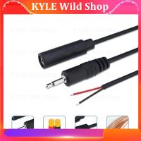 KYLE Wild Shop 25cm 2pin 2.5mm 3.5mm Mono Audio Male Female Connector Cable 2 Wire Plug Extension Wire DIY Repairs Cable Charger