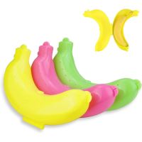 ✽☾ Banana Storage Box for Outdoor Travel Cute Banana Case Protector Box Container Trip Outdoor Lunch Fruit Storage Box Holder