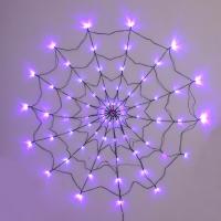 LED Spider Web Light IP65 Waterproof 70 LEDs Spider Web Lanterns Multifunctional Halloween Fairy String Lights Realistic 3D Spider Web Lamps for Halloween Parties outgoing