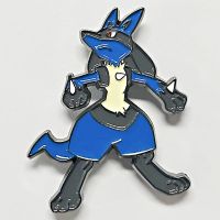 Pokemon Lucario Anime Lapel Pins Backpack Jeans Enamel Brooch Women Fashion Jewelry Gifts Kawaii Elf Cartoon Badges