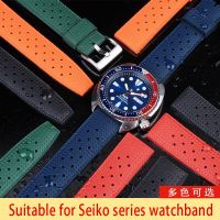 สายรัด Ruer เขตร้อน20มม. 22มม. สำหรับ Seiko SRP777J1ซิลิโคนนิ่มสายรัดข้อมือนาฬิกาข้อมือสำหรับผู้ชายสำหรับเล่นกีฬาระบายอากาศได้ดีกันน้ำสำหรับการดำน้ำ