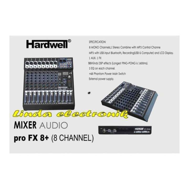 mixer hardwell pro fx 8+ 8 ch ORYGINAL profx8+ pro fx8+ Lazada Indonesia