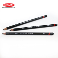 DERWENT ดินสอสีชาร์โคลเดี่ยว Light, Medium, Dark (Charcoal Pencils) 1 แท่ง