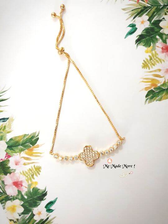 ใหม่-สร้อยข้อมือ-สร้อยข้อมือปรับสายได้-chainbracelet-สร้อยข้อมือน่ารัก-กำไล-สร้อยข้อมือเพชร-กำไลออกงาน-สร้อยข้อมือทอง-สร้อยข้อมือออกงาน