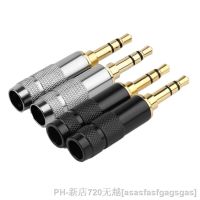 Audio Jack 3.5 Earphone Plug Connectors Stereo 3 Poles Gold Plated For ID 5.8mm Hifi Headphone Upgrade Wire 3.5mm Male