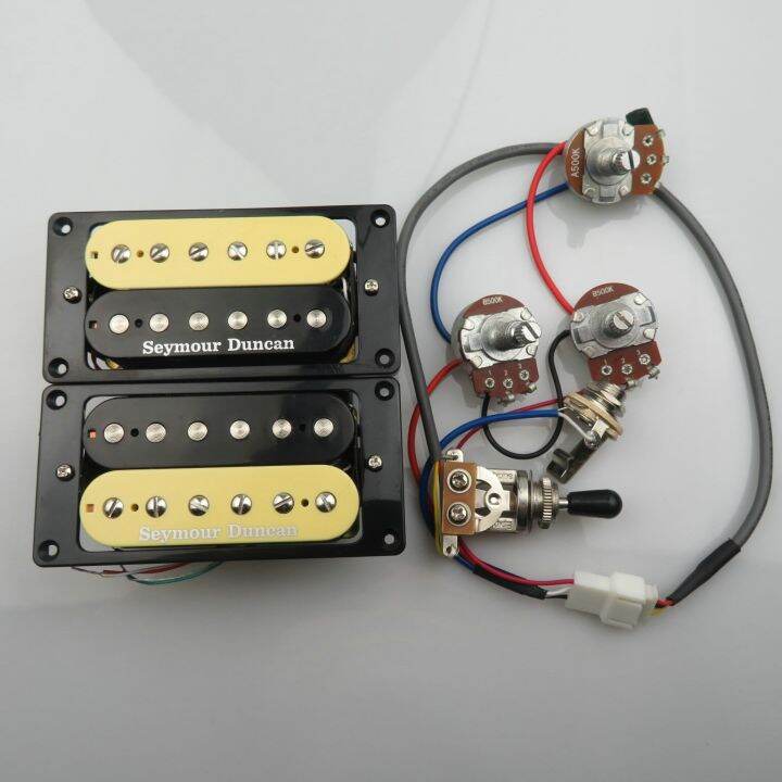 Upgrade Seymour Duncan Guitar Pickups Humbucker Pickups 4C with Wiring