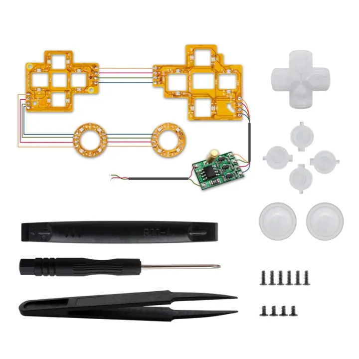 LED Model Kit for PS4 Wireless Controller Colors Light Board DIY Button