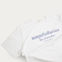 เสื้อเลือกตั้ง เสื้อยืดสกรีนลาย  ขอคุยกับทีม = ฉันคนเดียว S-5XL