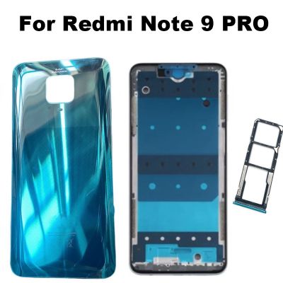 Housing Note 9 PRO Back Battery Cover Rear Middle Frame With Tray