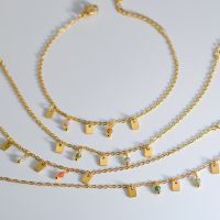 [COD] Rectangular Piece Hand Decoration Stone French Design Jewelry Wholesale