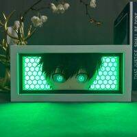 อะนิเมะ Lightbox Yoichi Isagi Blue Lock สำหรับ Hiasan Kamar มังงะกระดาษตัดโต๊ะโคมไฟตั้งโต๊ะอะนิเมะ Lampu Kotak ล็อคสีฟ้าไฟกลางคืน