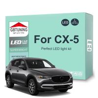 11ชิ้นชุดหลอดไฟเสริมไฟเก๋ง LED สำหรับ CX-5 Mazda CX5 2011-2017 2018 2019 2020 2021หีบฝาทรงโค้งอ่านหนังสือรถยนต์ไฟยานพาหนะ Canbus