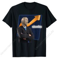 Stonks Surreal Memes Funny Stock T-Shirt Cotton Cal Tops Men Tees Family Youth T Shirt Unique