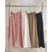 Lenna pants☁️(390฿ฟรีส่ง) สาวๆคนไหนไม่อยากตกเทรนด์ต้องจัดด่วน กางเกงเอวรูด ทรงกระบอกใหญ่ ผ้าคอตตอนเกาหลี ป้าย akkara