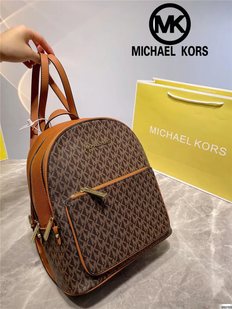 Ready Stock】Original MICHAEL KORS Women's Backpack 100% Leather Waterproof  Youth Student Backpack (Holiday Gift) | Lazada PH