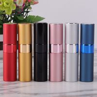 New 5ml 8ml Metal Aluminum Refillable Perfume Bottle Cosmetic Spray Bottle Portable Empty Bottle Travel Sub-bottle Liner Glass Travel Size Bottles Con