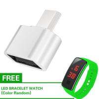 OTG Adapter Android RA-OTG USB ของแท้100%  พร้อมนาฬิกา LED ฟรี