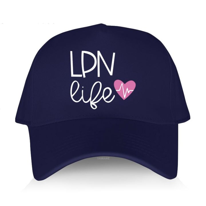 2023-new-fashion-breathable-baseball-caps-cool-hat-lpn-life-nurse-mens-original-novelty-yawawe-caps-contact-the-seller-for-personalized-customization-of-the-logo