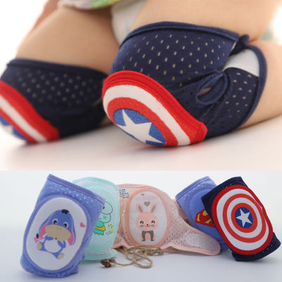 Newborn Baby Knee Pads Boys Crawling Knee Protect Anti-fall Shock Absorption Elbow Pads Soft Baby Safety Cartoon