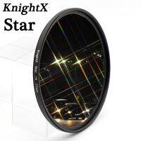 KnightX Star Filter 52MM 58MM 67MM 4 6 8 Point Line for Canon Nikon d3200 d5200 1200d 600d 100d t5i d5500750d t5 a57 lens DSLR