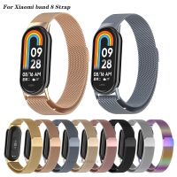 Milanese Loop Strap For Xiaomi Mi Band 8 NFC stainless steel Quick Release belt Correa Miband8 Bracelet Mi band 8 Accessories Smartwatches