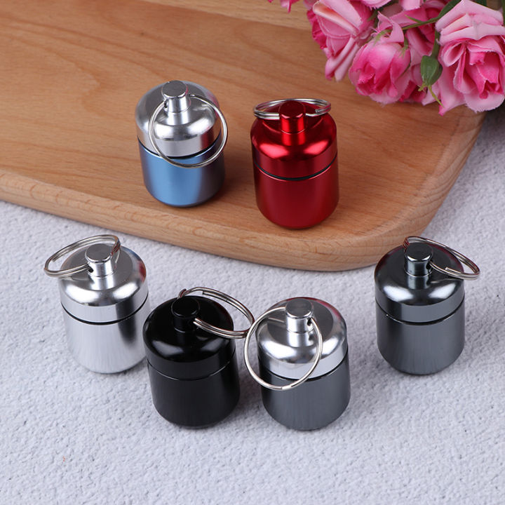 csndices-chua-mini-waterproof-aluminum-alloy-pill-box-case-bottle-holder-container-keychain