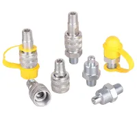 ท่อน้ำมันไฮดรอลิก Quick Connector Self-Locking ทนแรงดันสูงแจ็ค100MPa M16x1.5เกลียวภายนอก38